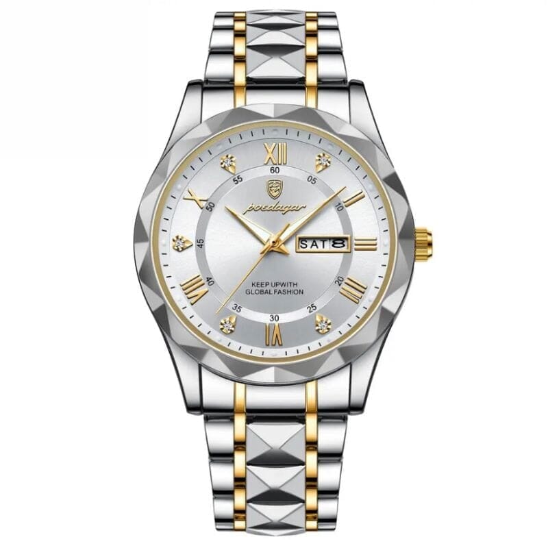 PD Luminous Steel 40mm Men's Wristwatch - Waterproof | Stainless Steel
