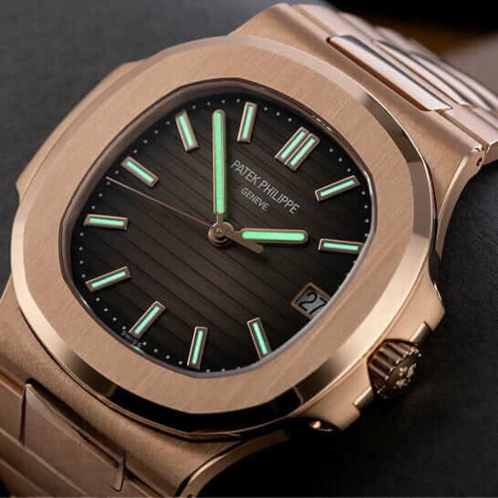 PP Nautilus Chronograph 5980/1R-001 Rose Gold Black Dial