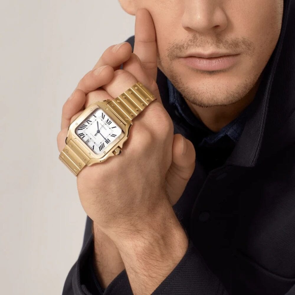CT Santos Gold Men's Watch