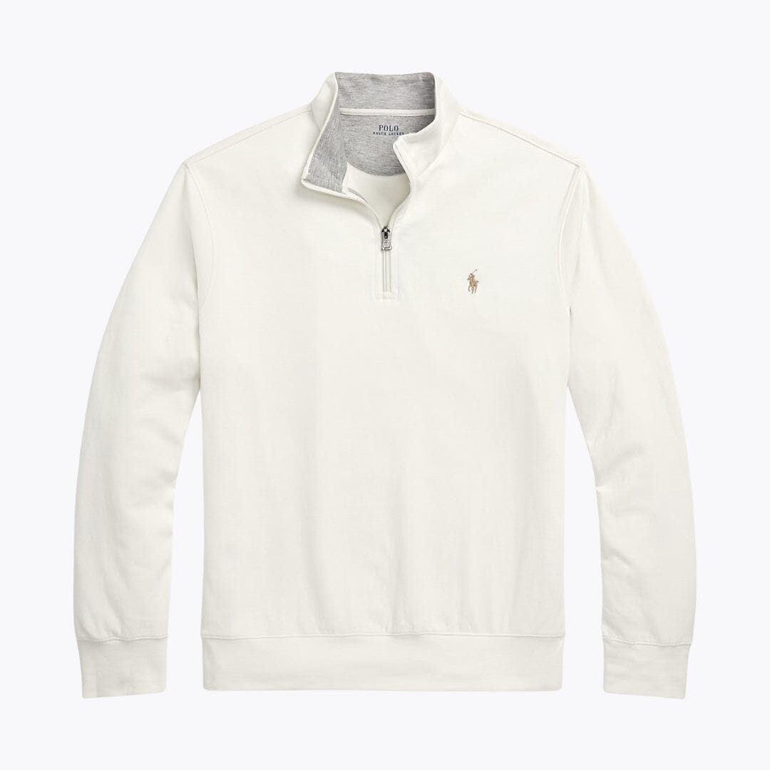 RL Luxury Jersey Sweater with Quarter Zip