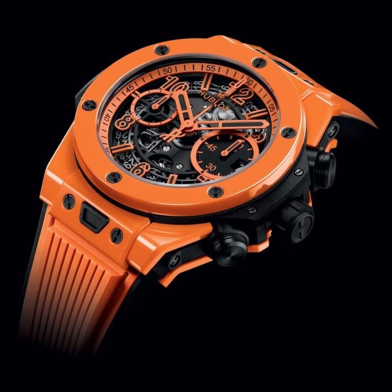 HUB Big Bang Unico Orange Ceramic 42mm Men's Watch