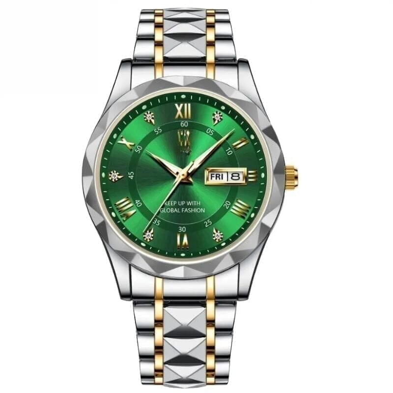 PD Luminous Steel 40mm Men's Wristwatch - Waterproof | Stainless Steel