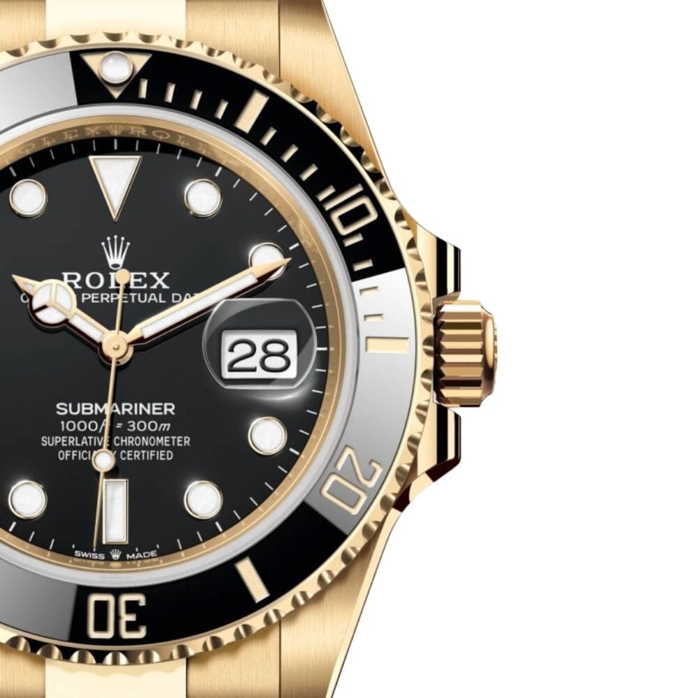 RX Submariner Date 126618ln-0002 Yellow Gold with Black Dial