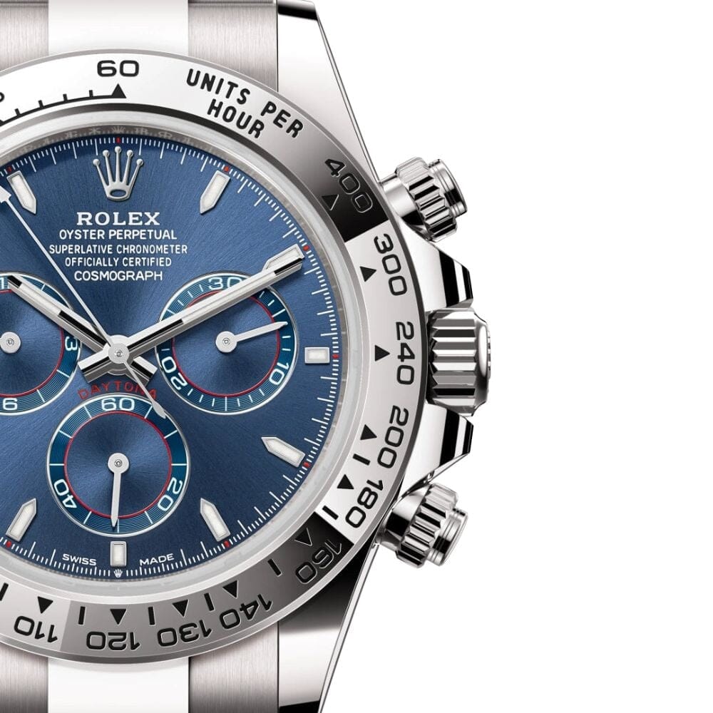 RX Daytona 126509 White Gold with Blue Dial