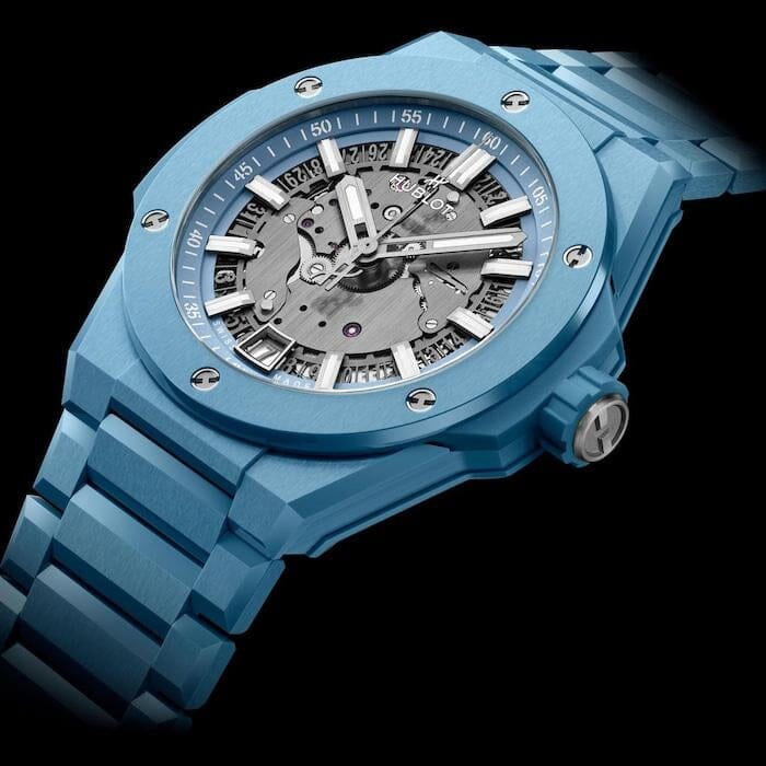 HUB Big Bang UNICO Integrated Time Only, Himmelblaue Ceramic, 42 mm