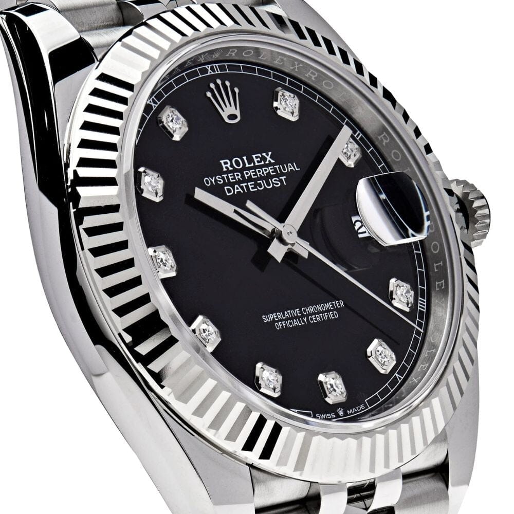 RX Datejust Diamond Black Dial Jubilee 41mm