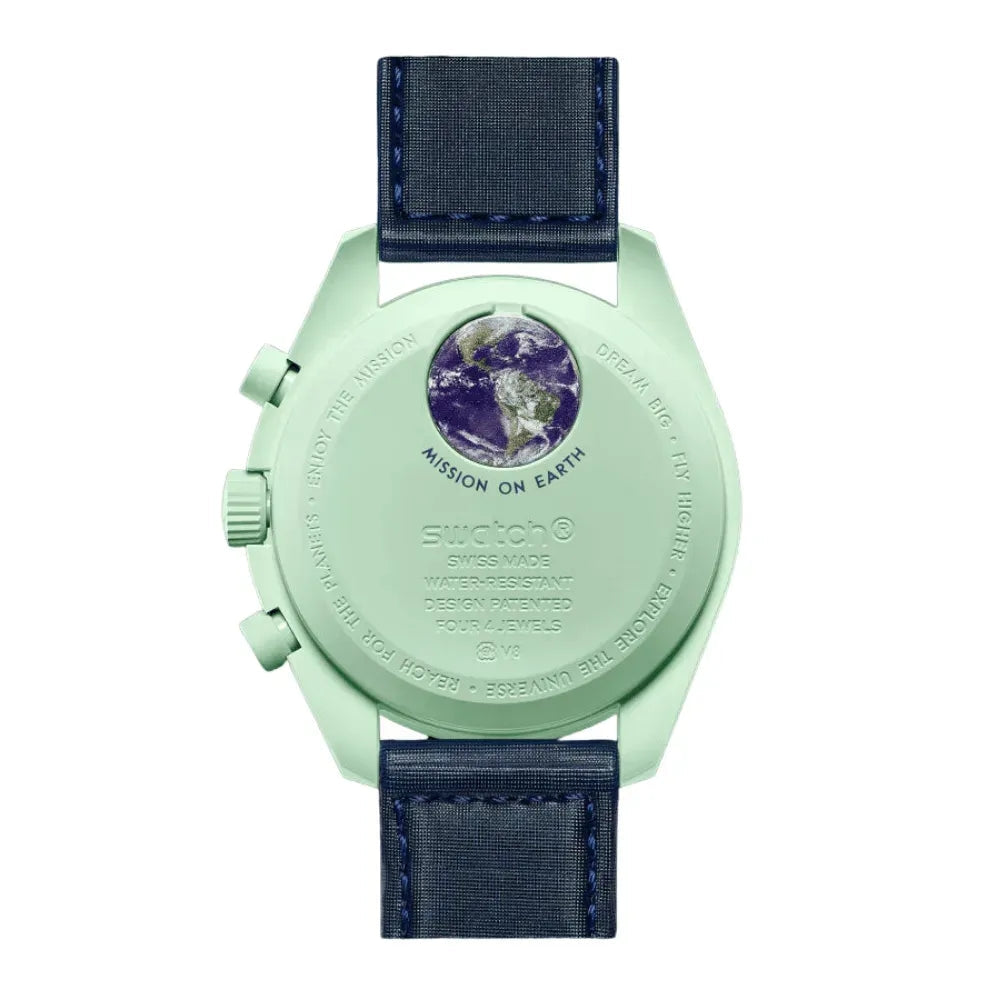 OM x SW Speedmaster Moonswatch "mission on Earth" Chronograph