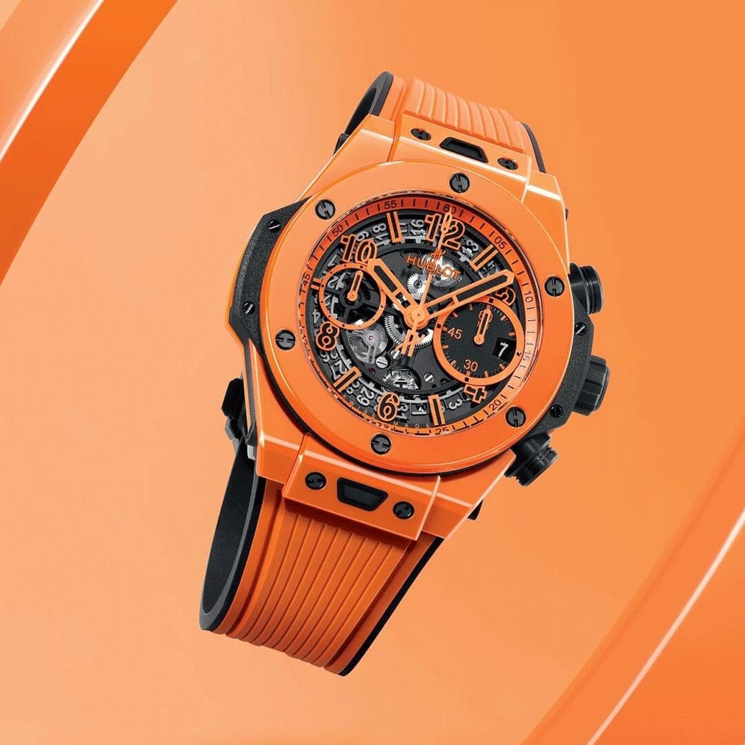 HUB Big Bang Unico Orange Ceramic 42mm Men's Watch