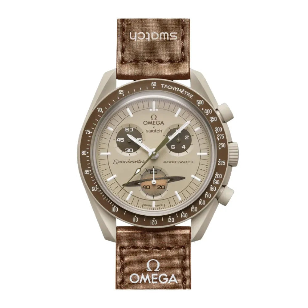 OM x SW Speedmaster Moonswatch "mission to Saturn" Chronograph