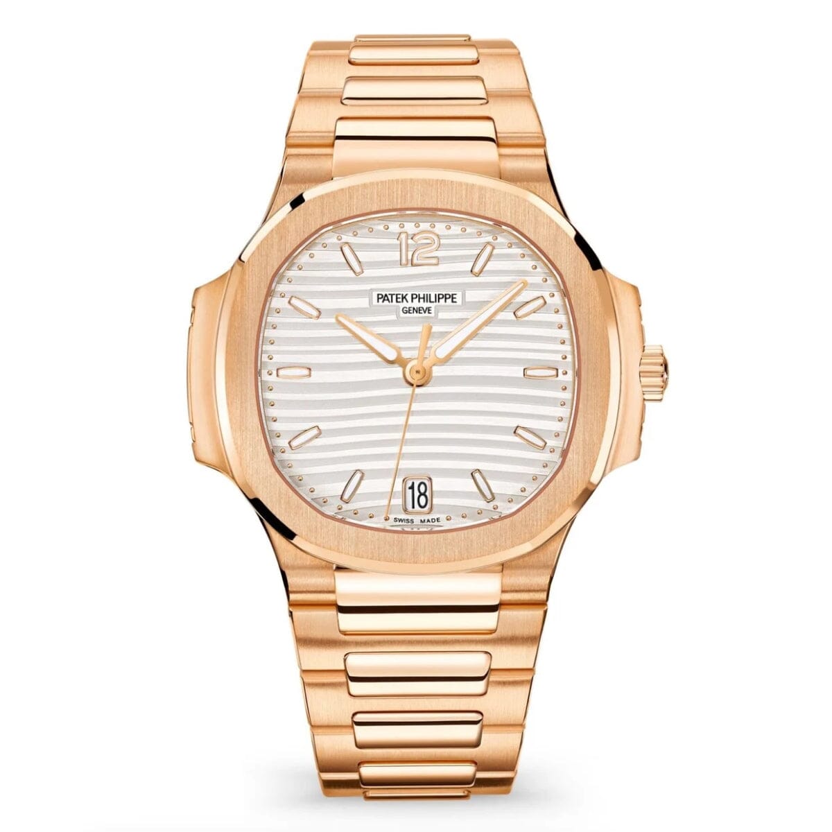 PP Annual Calendar Moon Phase 5396R-011 Rose Gold White Dial