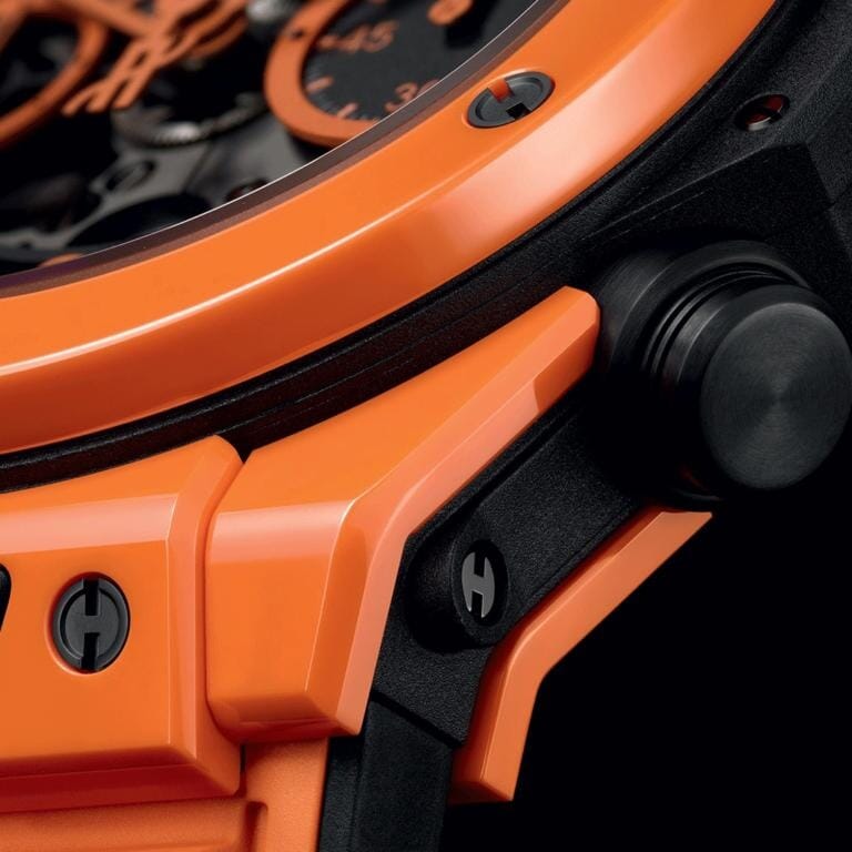 HUB Big Bang Unico Orange Ceramic 42mm Men's Watch