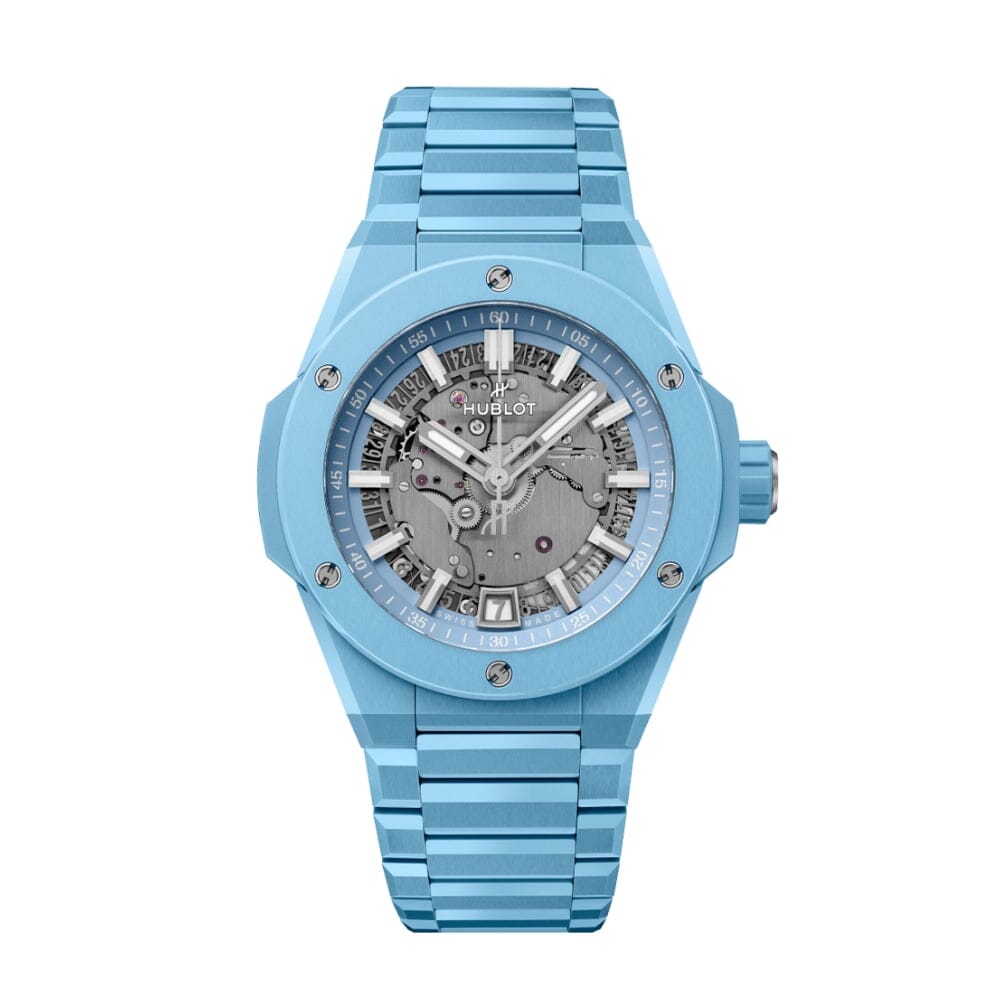 HUB Big Bang UNICO Integrated Time Only, Himmelblaue Ceramic, 42 mm